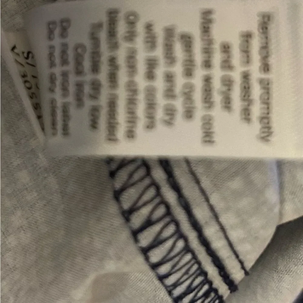 ATHLETA Midtown Batik Blue White Drawstring Stretchy Pull On Ankle Pant Size 12
